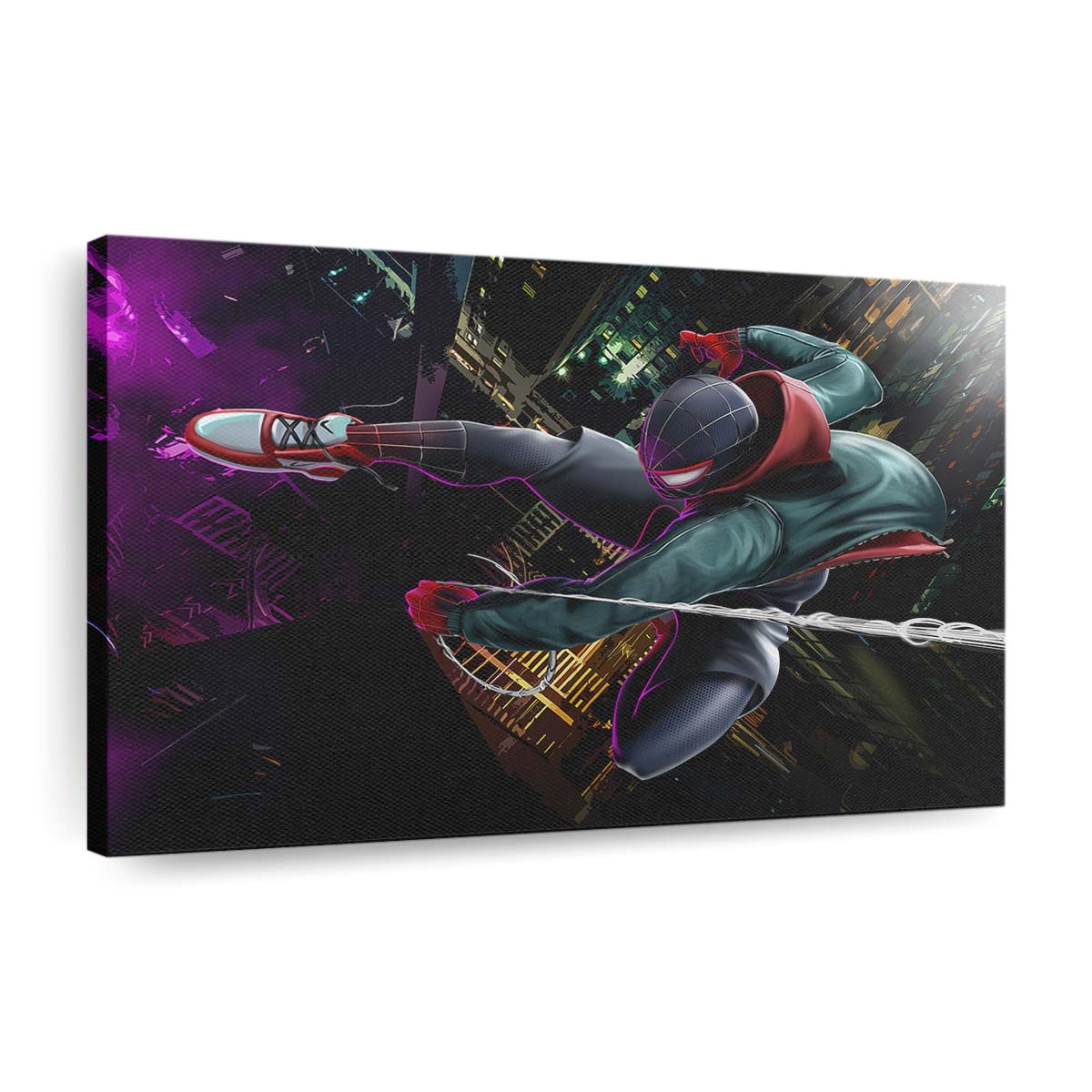  Spider Man Miles 2 Leinwandbild - Wanddeko