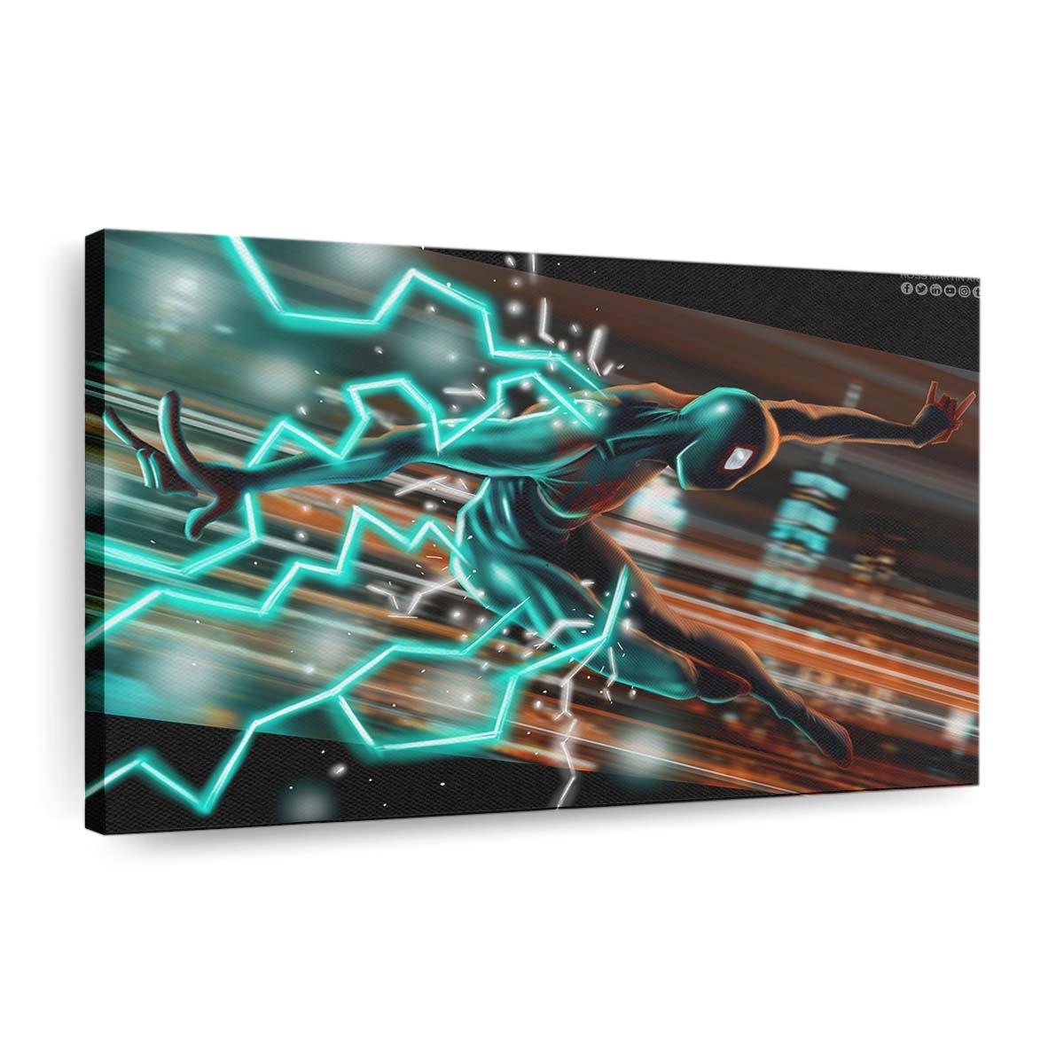  Artwork Miles Morales Leinwandbild - Wanddeko