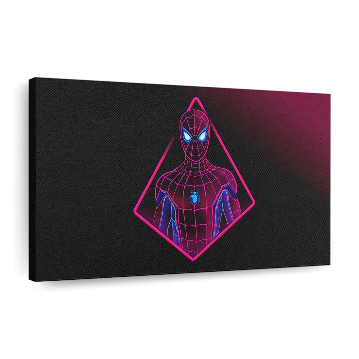  Spider Man Neon Artwork Leinwandbild - Wanddeko