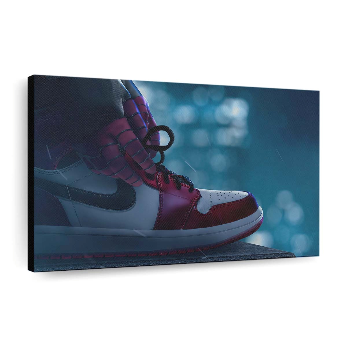 Air Jordan Miles Morales Leinwandbild - Wanddeko