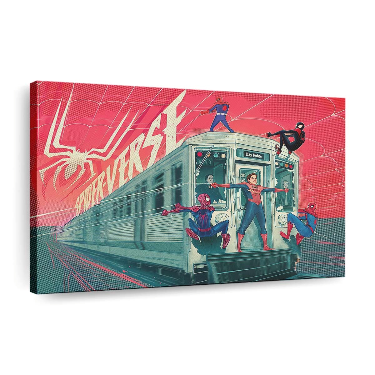 All Spider Man Artwork Leinwandbild - Wanddeko