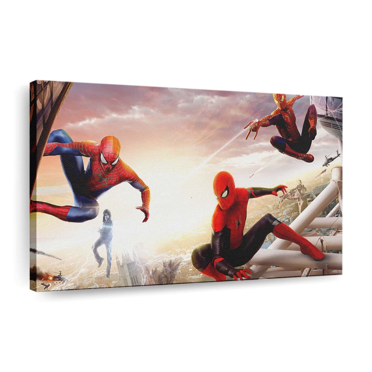 All Spider Man From Different Dimensions Leinwandbild - Wanddeko