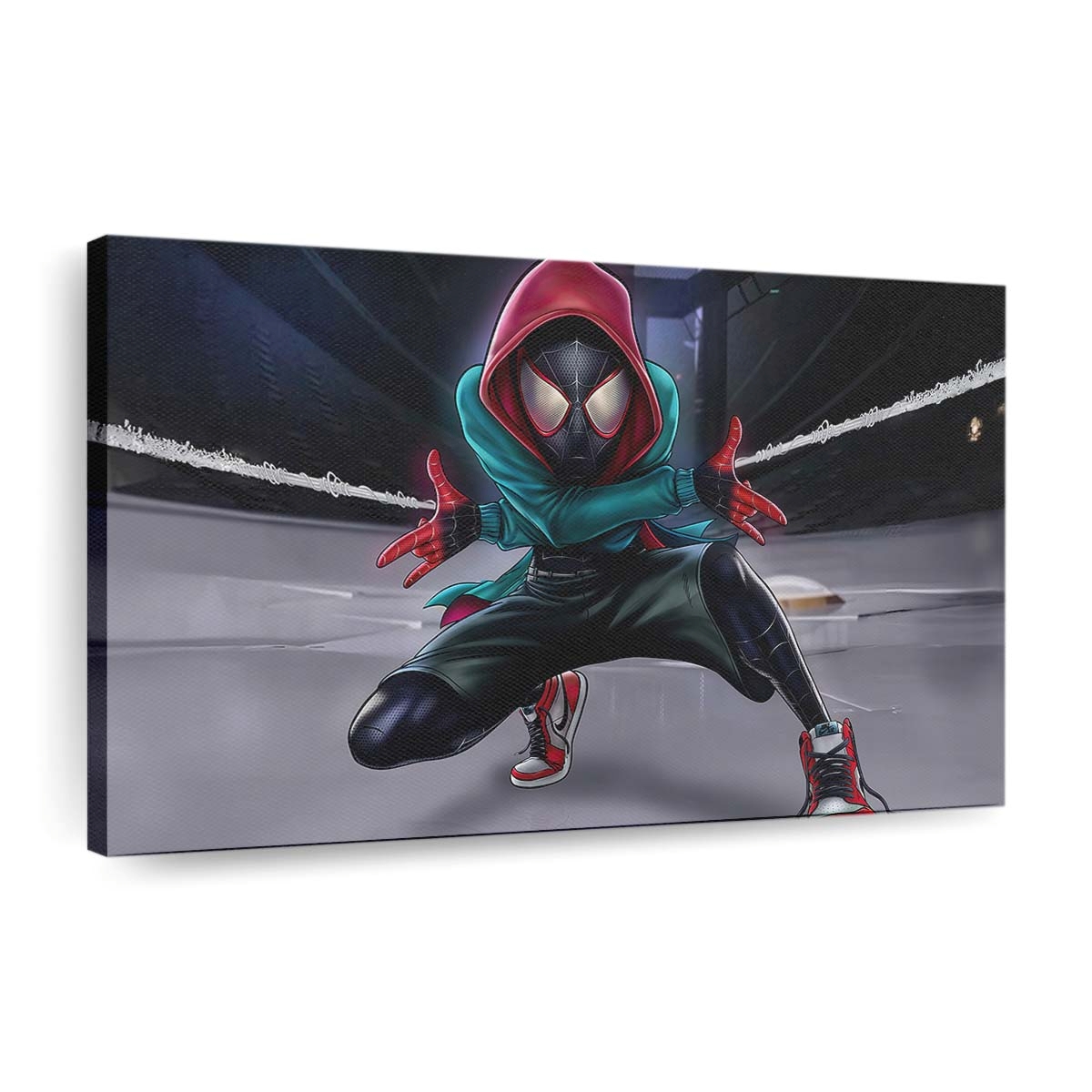 Amazing Spider Man in Aktion Leinwandbild - Wanddeko