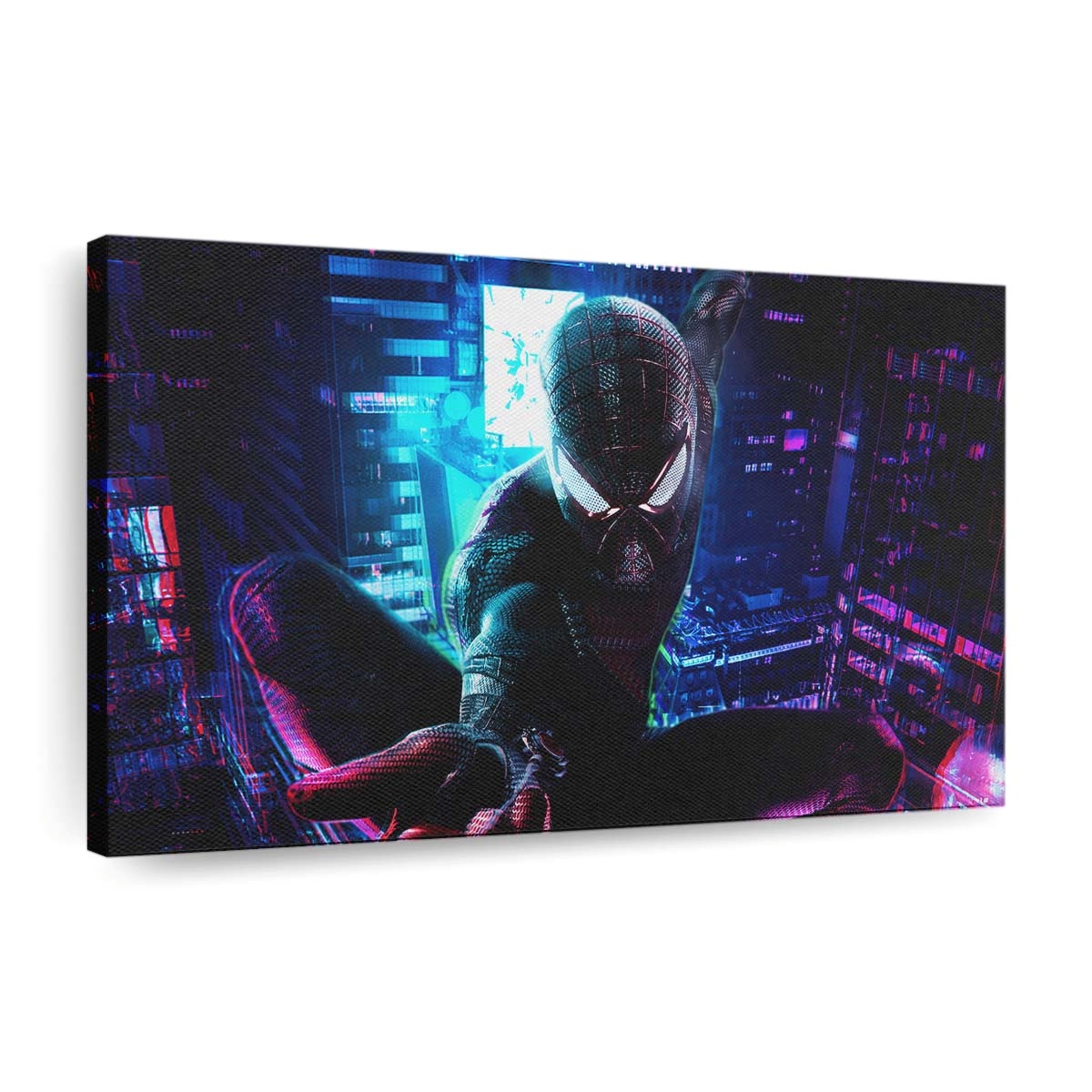Amazing Spider Man Cyberpunk Leinwandbild - Wanddeko