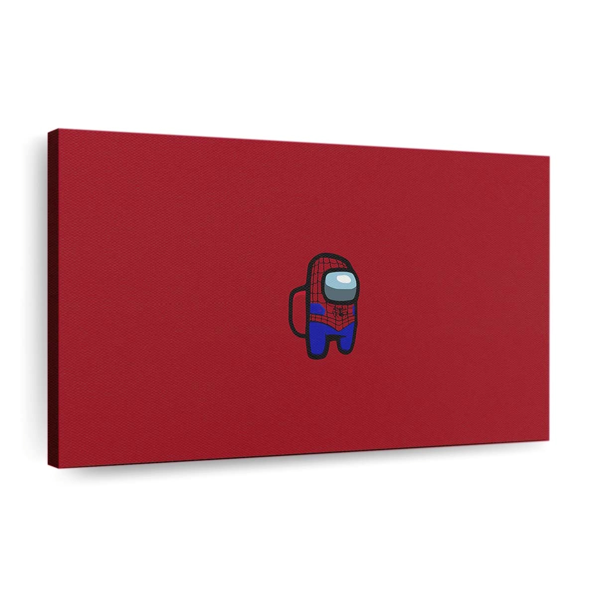 Among Us Spider Man Minimal Leinwandbild - Wanddeko