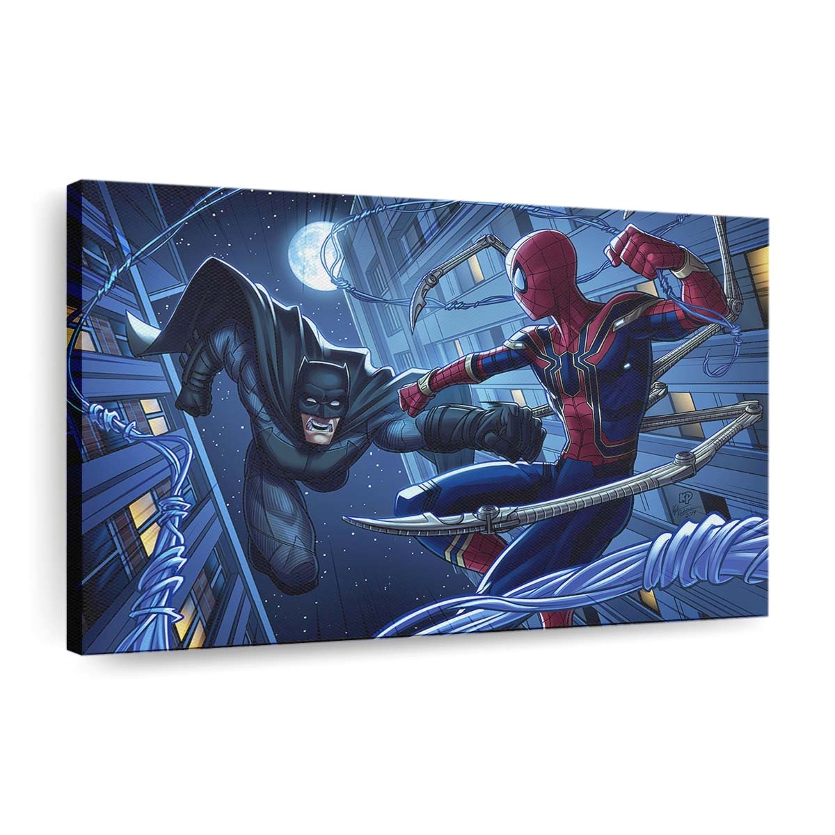 Batman und Spider Man Leinwandbild - Wanddeko