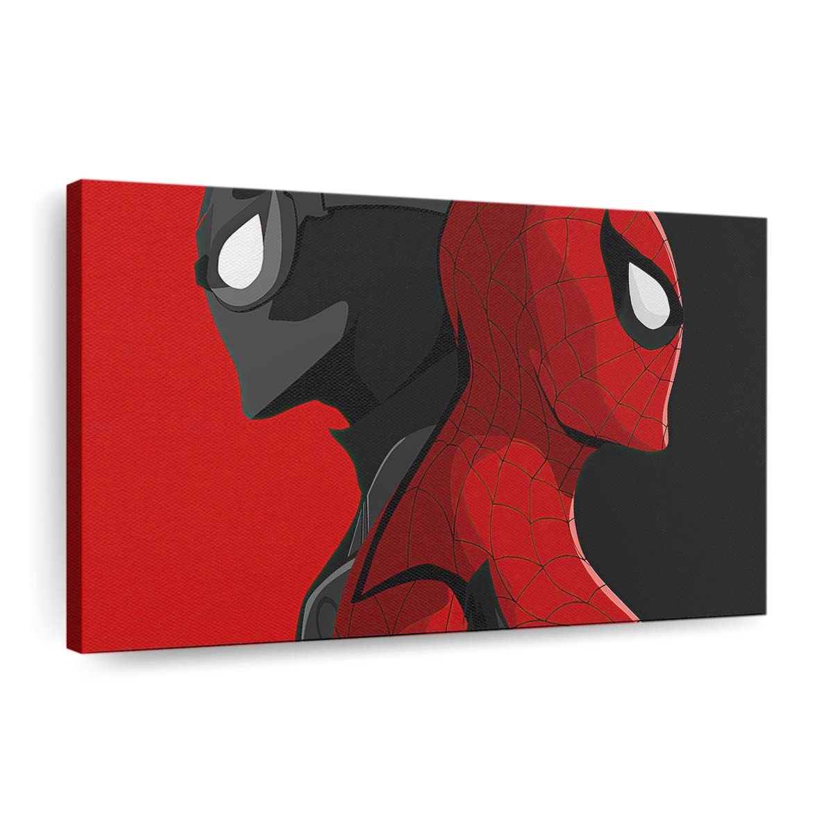 Schwarz roter Spider Man 2 Leinwandbild - Wanddeko