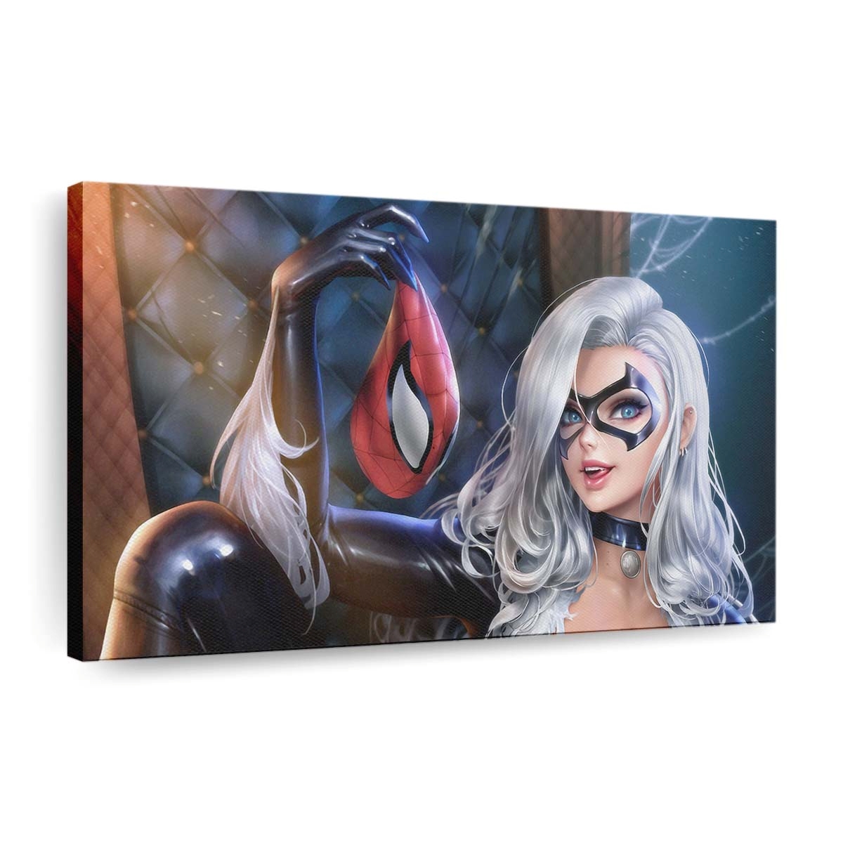 Black Cat Leinwandbild - Wanddeko