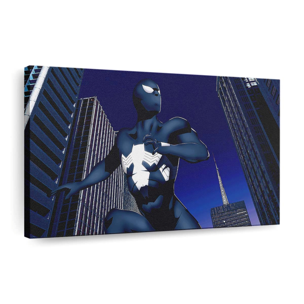 Black Moon Spider Man Leinwandbild - Wanddeko