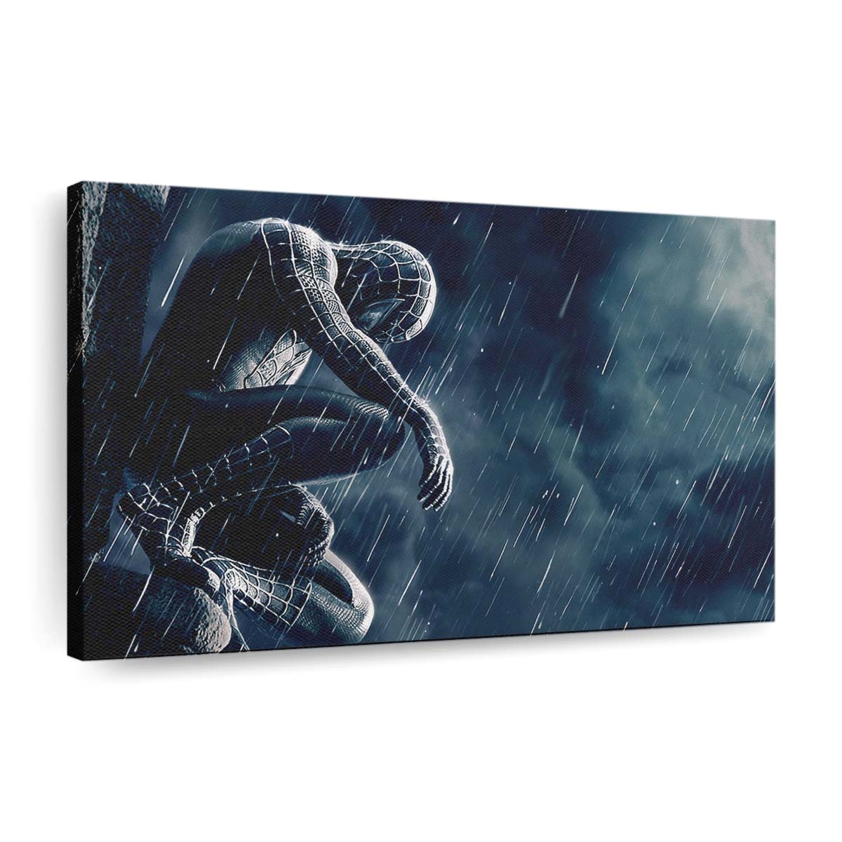 Schwarzer Spider Man Leinwandbild - Wanddeko