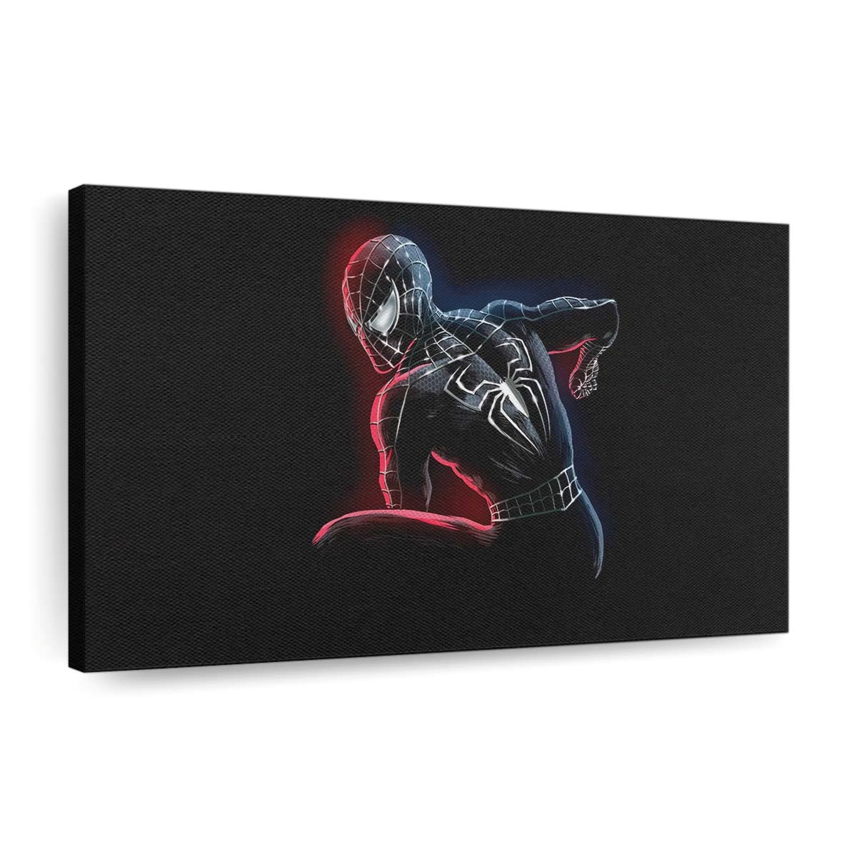 Kunstwerk des schwarzen Spider Man Leinwandbild - Wanddeko