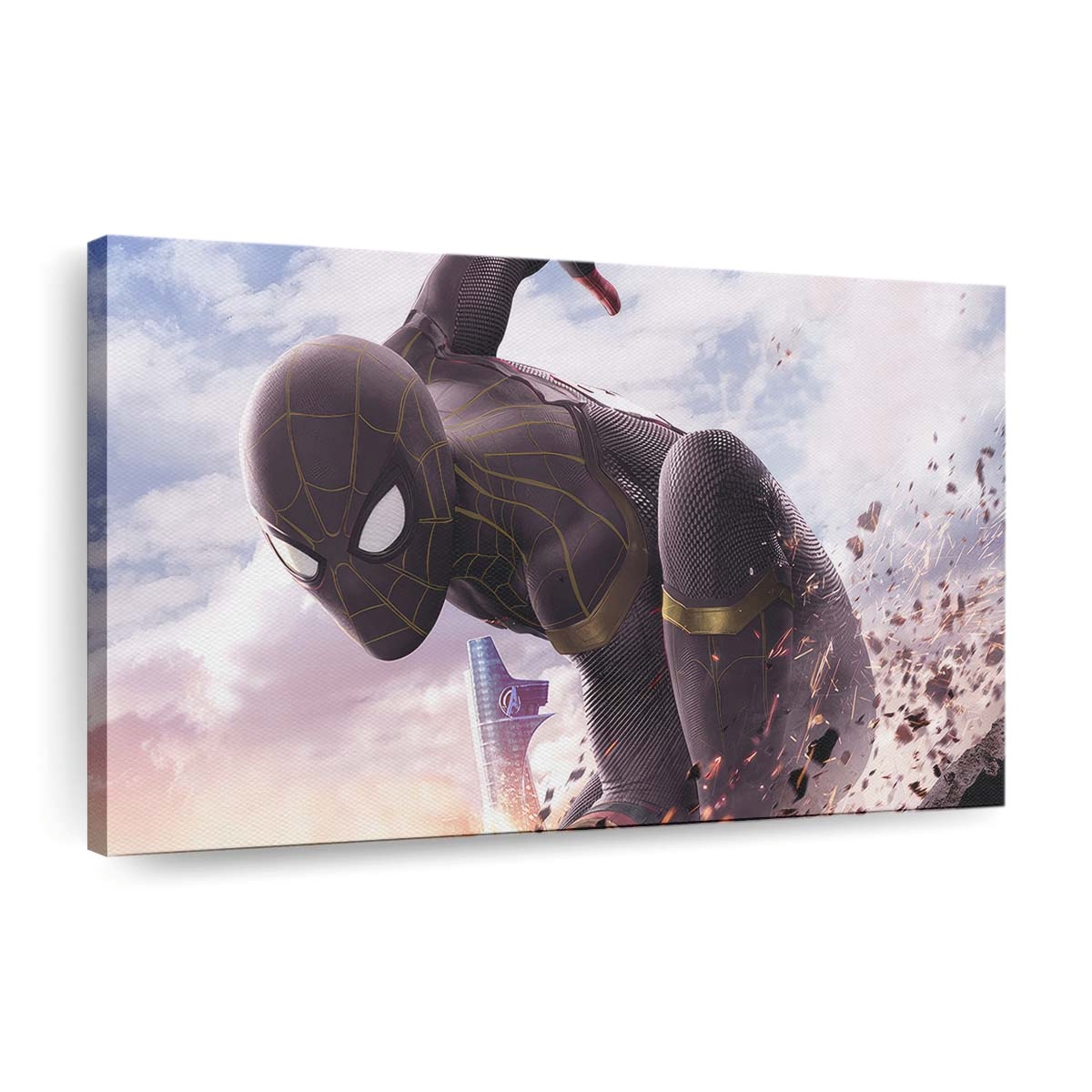 Schwarzer Spider Man 2023 Leinwandbild - Wanddeko