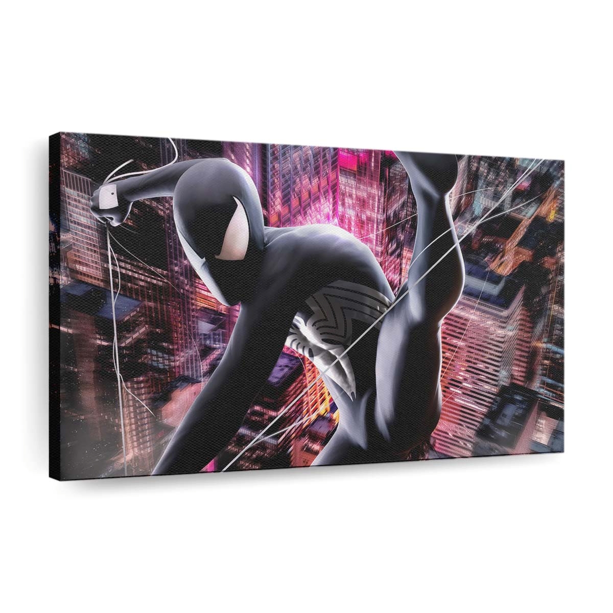 Kunstwerke des schwarzen Spider Man Leinwandbild - Wanddeko