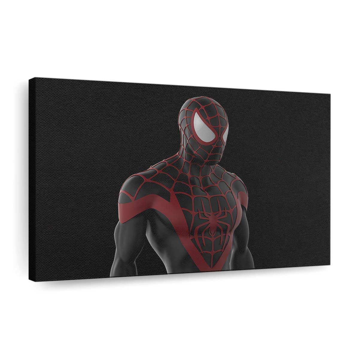 Kunstwerk des schwarzen Spider Man 2 Leinwandbild - Wanddeko