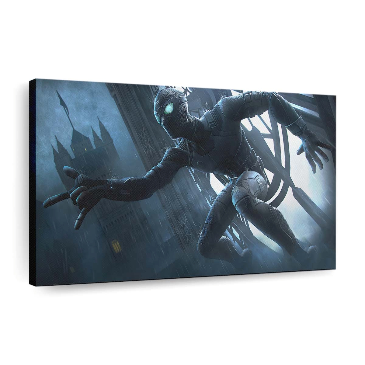 Black Spider Man Marvel Contest Of Champions 2 Leinwandbild - Wanddeko