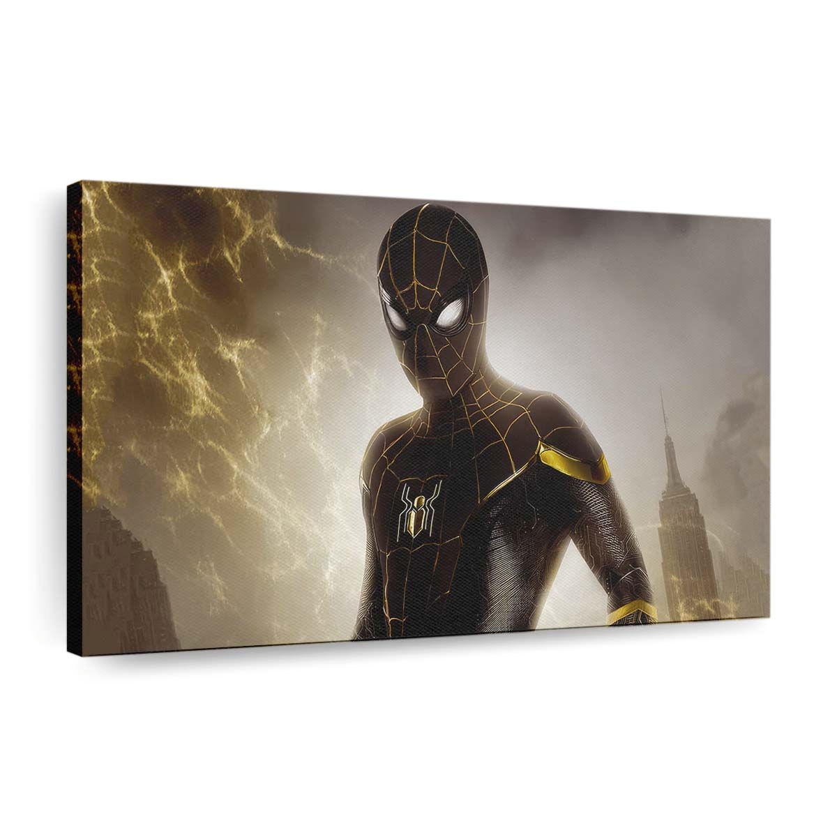 Black Spider Man No Way Home Leinwandbild - Wanddeko