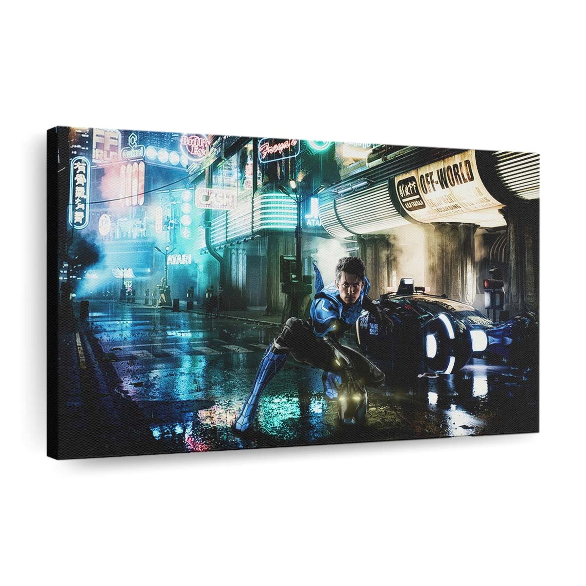 Blue Beetle Spider Man Leinwandbild - Wanddeko