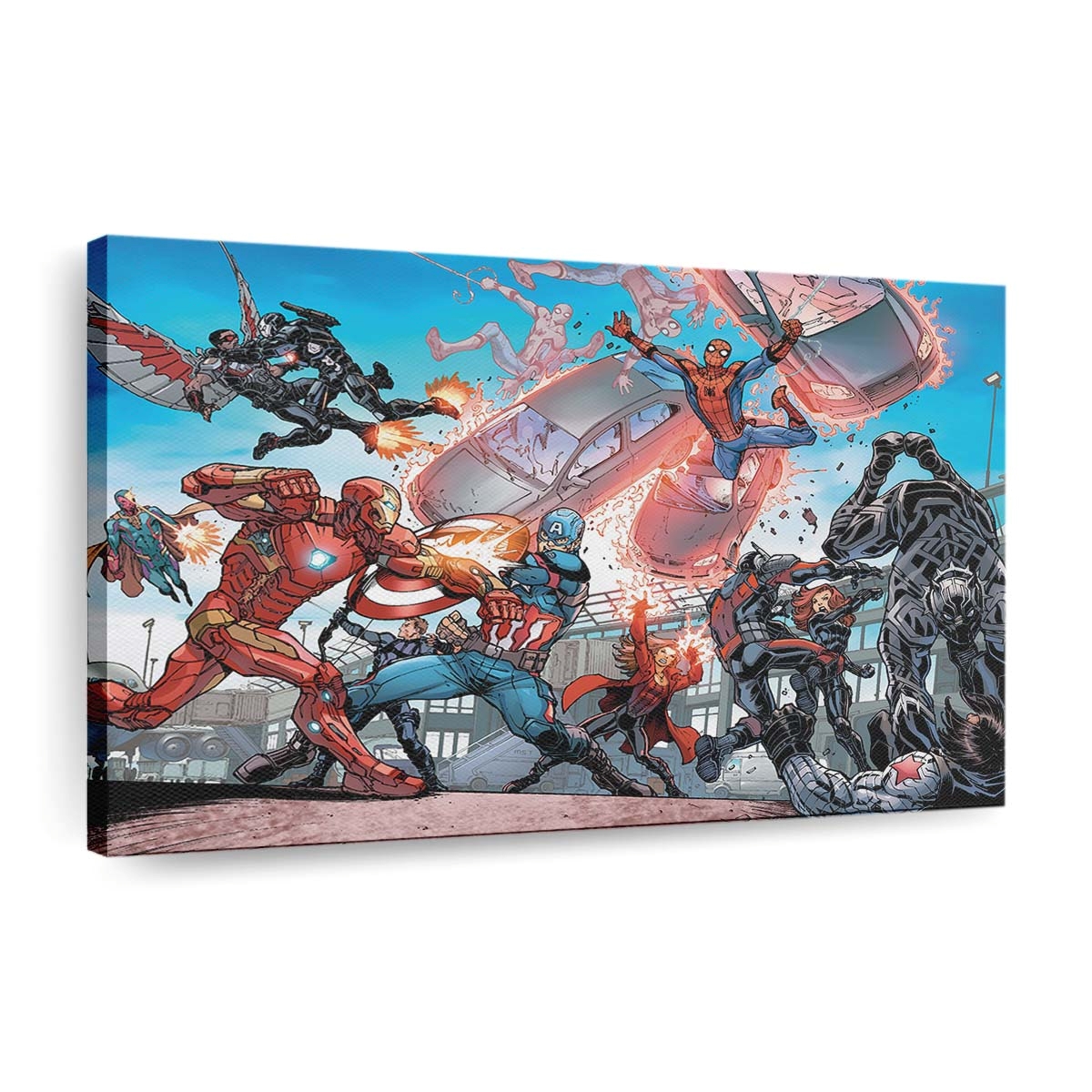 Captain America Civil War Artwork Leinwandbild - Wanddeko