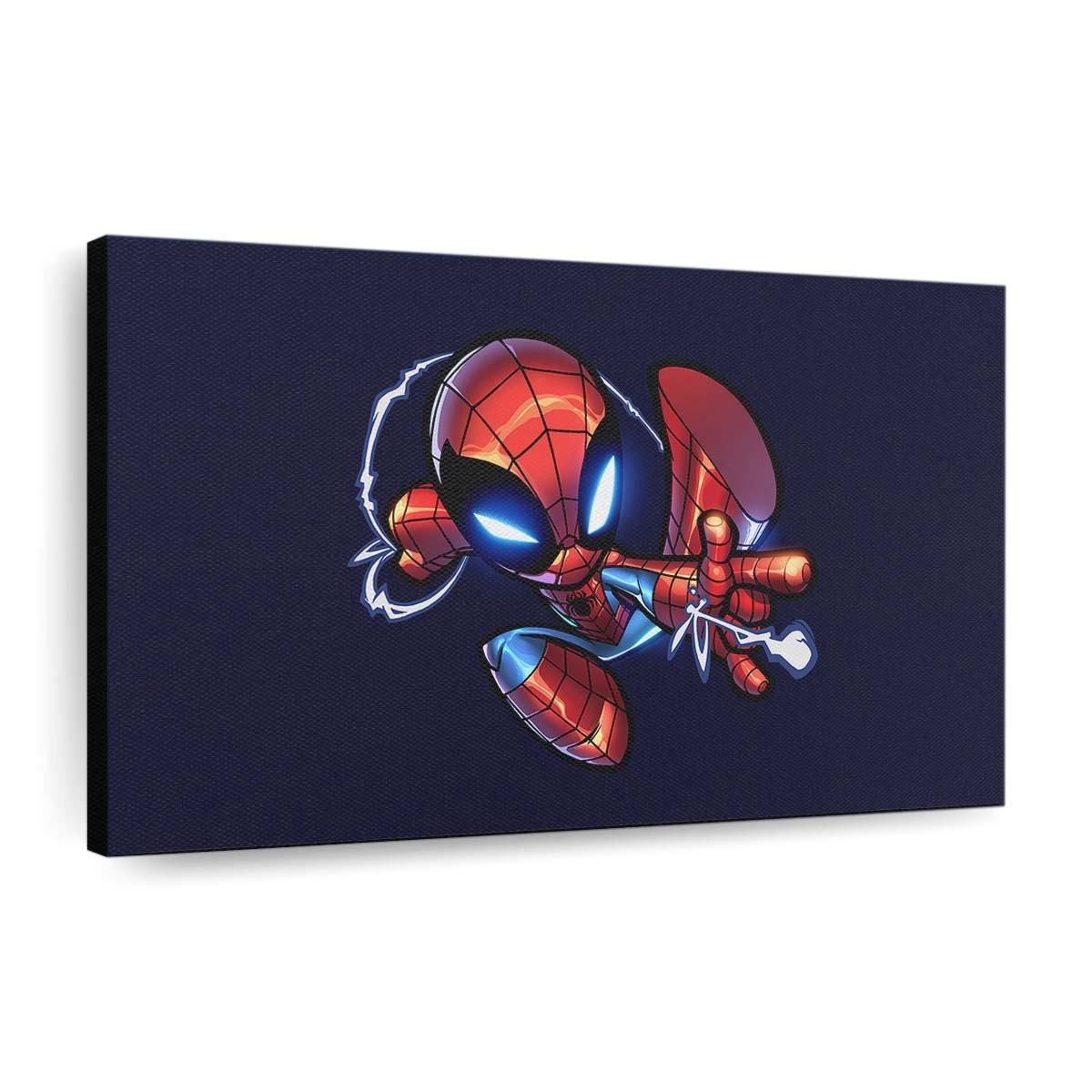 Chibi Spider Man Kunstwerk Leinwandbild - Wanddeko