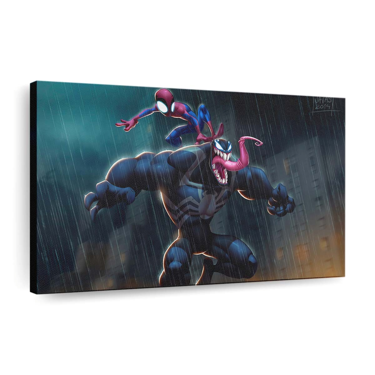 Chibi Venom Spider Man Leinwandbild - Wanddeko