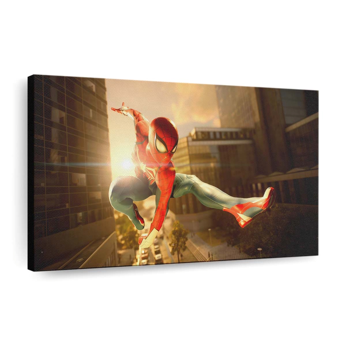 Classic Spidey Swings Spider Man 2 Leinwandbild - Wanddeko
