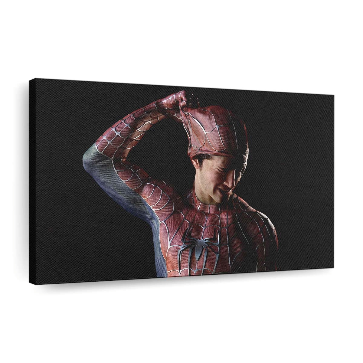 Weinender Spider Man Leinwandbild - Wanddeko