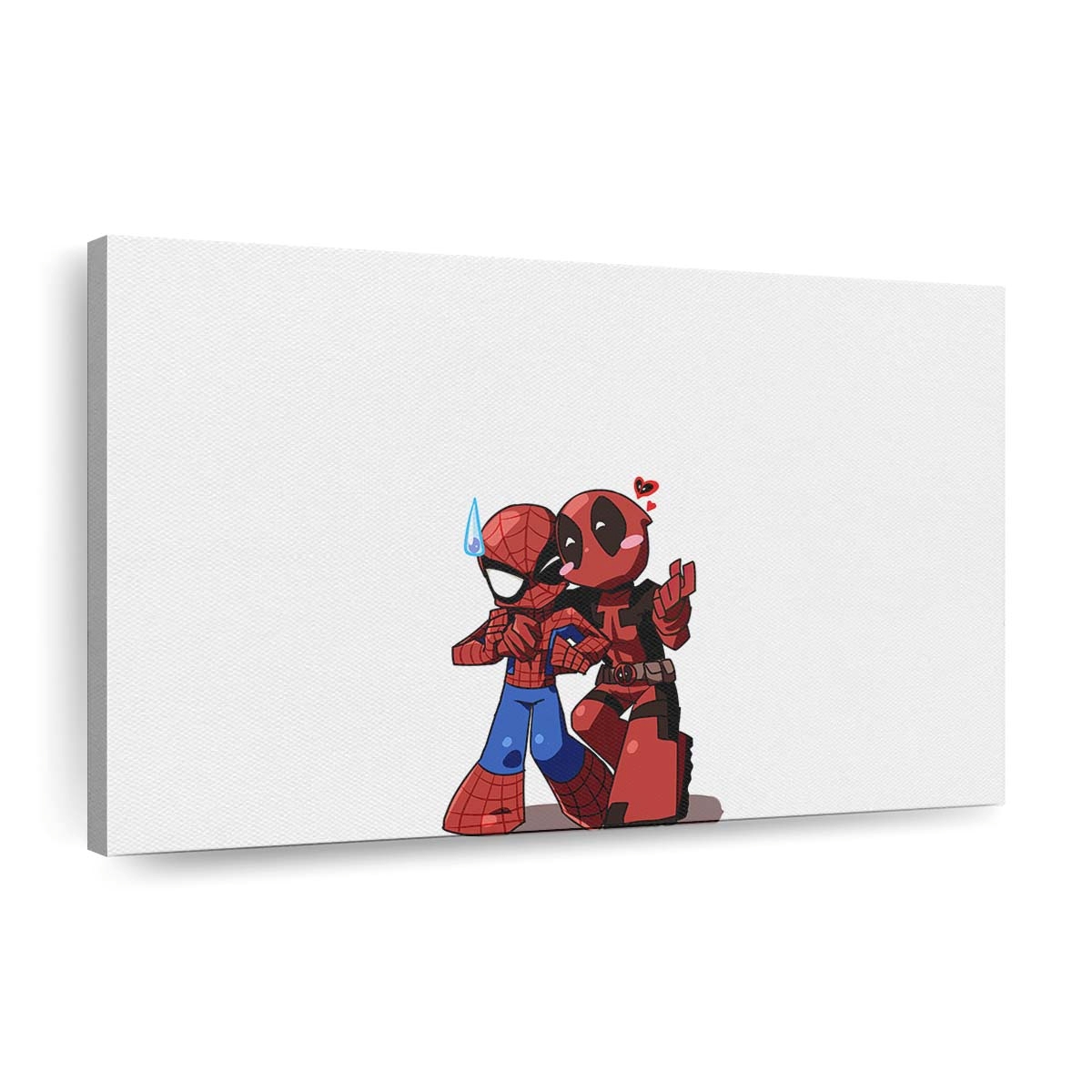 Deadpool Spider Man Kunst Leinwandbild - Wanddeko