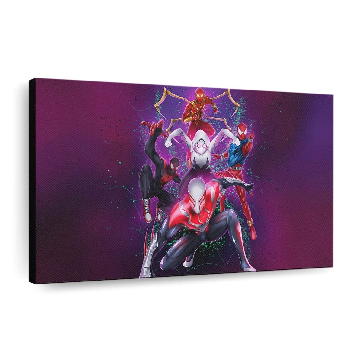 Eintauchen in die Tiefen des Spider Versums Leinwandbild - Wanddeko