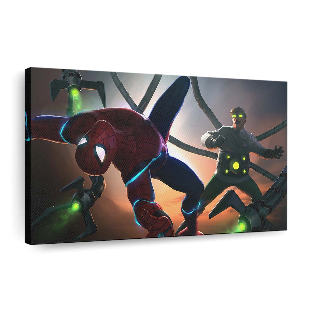 Doktor Octopus gegen Spider Man Contest of Champions Leinwandbild - Wanddeko