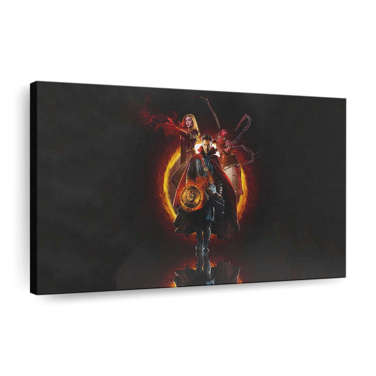 Doctor Strange, Wanda und Spider Man Leinwandbild - Wanddeko