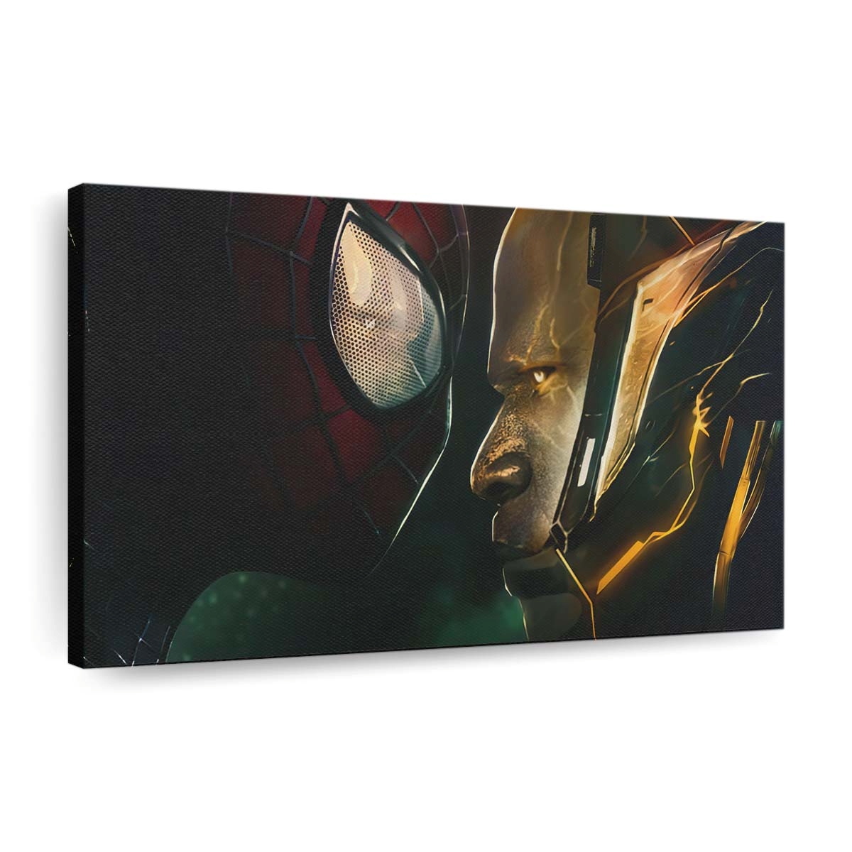 Electro gegen Spider Man in No Way Home Leinwandbild - Wanddeko