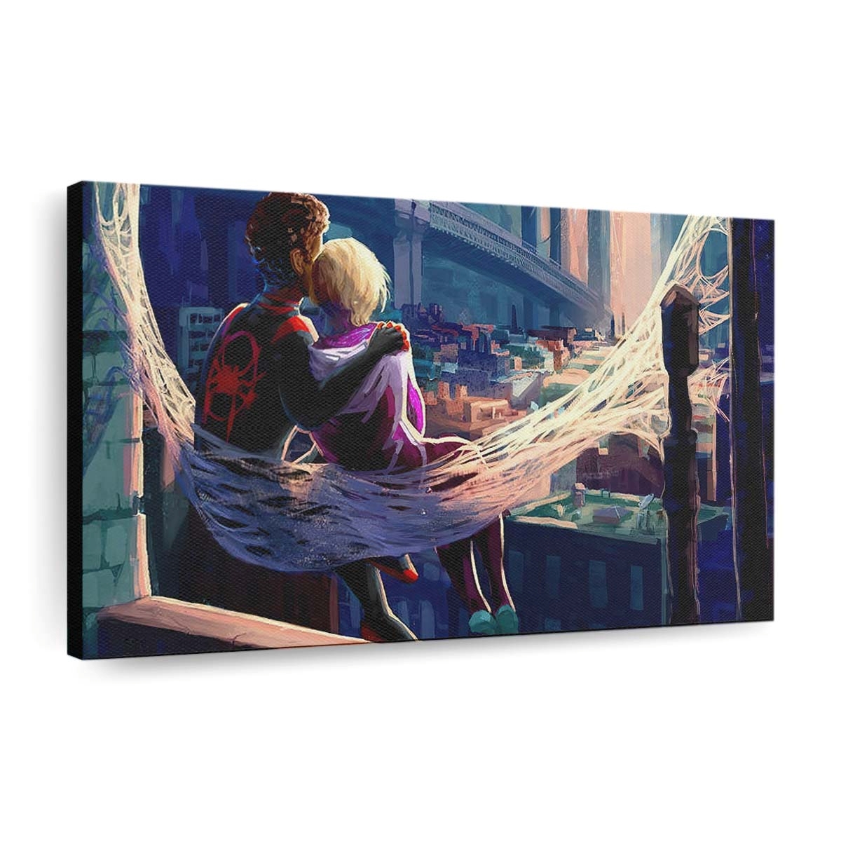 Gwen und Miles Leinwandbild - Wanddeko