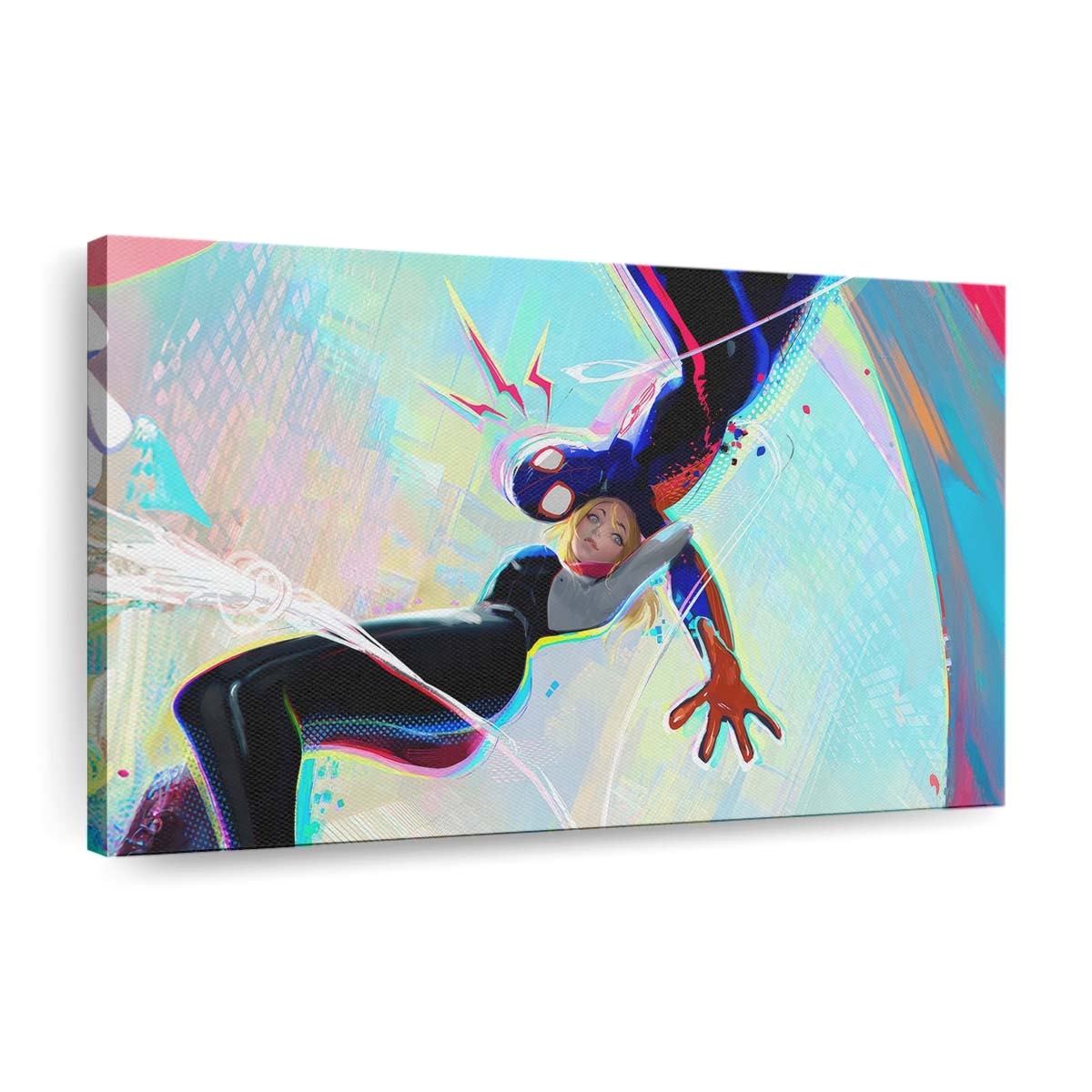 Gwen Stacy und Spider Man 2023 Leinwandbild - Wanddeko