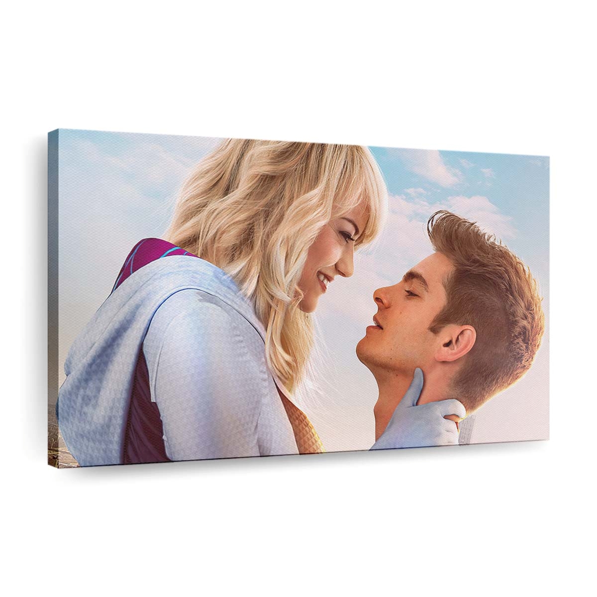 Gwen Stacy und Spider Man 2 Leinwandbild - Wanddeko