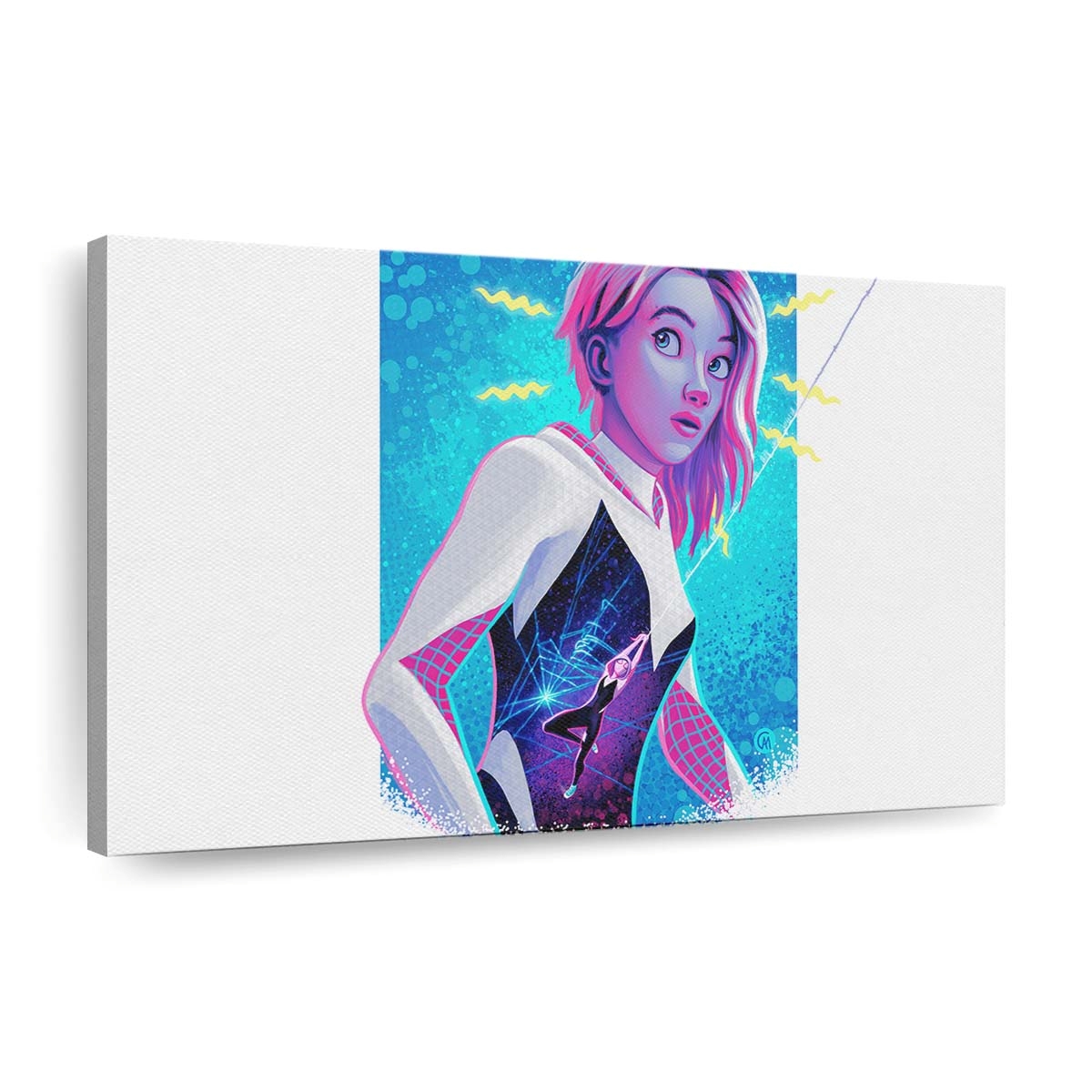 Gwen Stacy Spider Man Across the Spider Verse Leinwandbild - Wanddeko