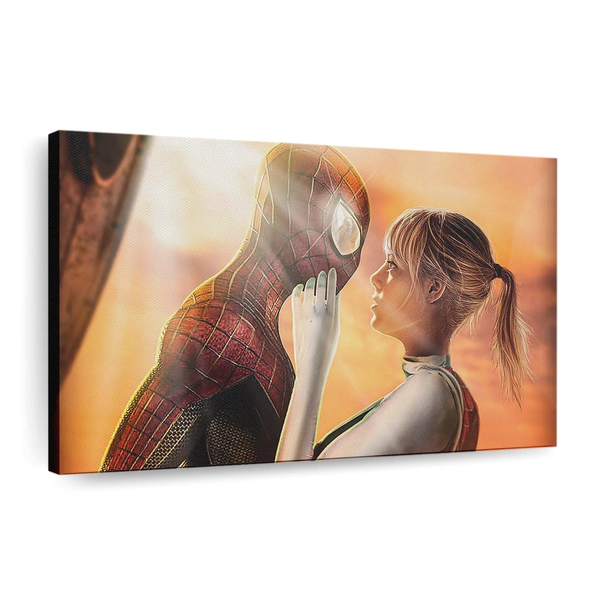 Gwenstacy und Spider Man Leinwandbild - Wanddeko