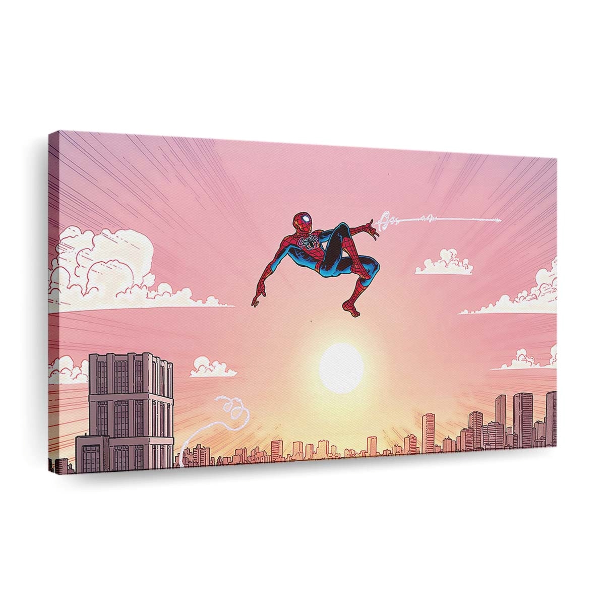 Happy Spider Man Day Leinwandbild - Wanddeko