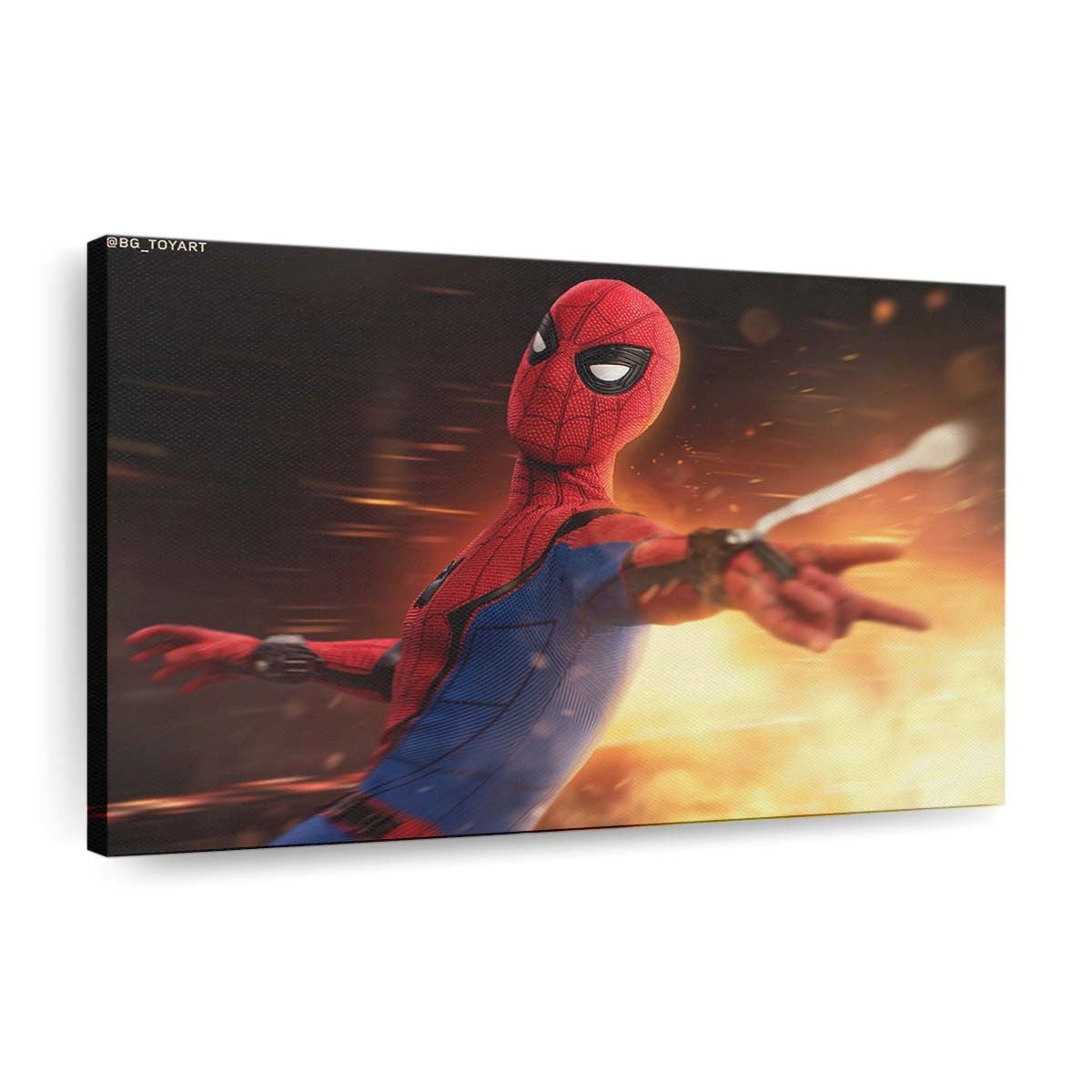 Held Spider Man Leinwandbild - Wanddeko