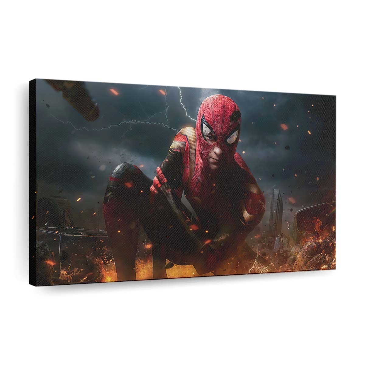 Verletzter Spider Man Leinwandbild - Wanddeko