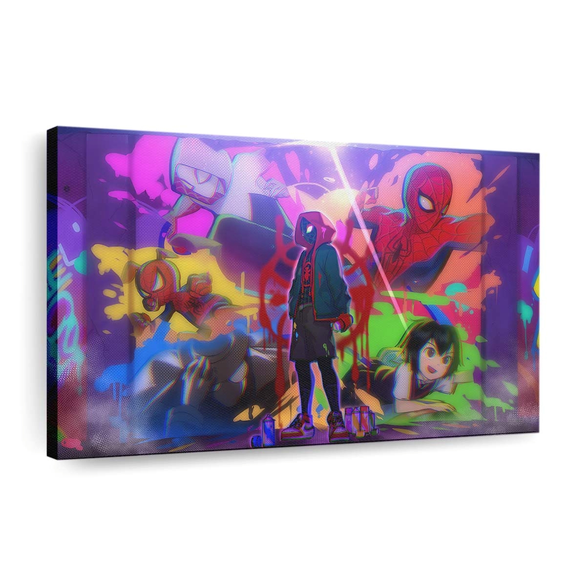 Into the Spider Verse Miles Morales Leinwandbild - Wanddeko