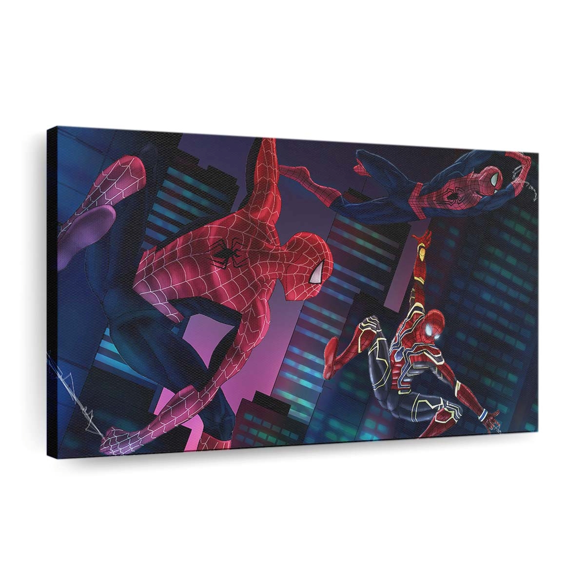 Iron Spider Verse Anatomie Illustration Leinwandbild - Wanddeko