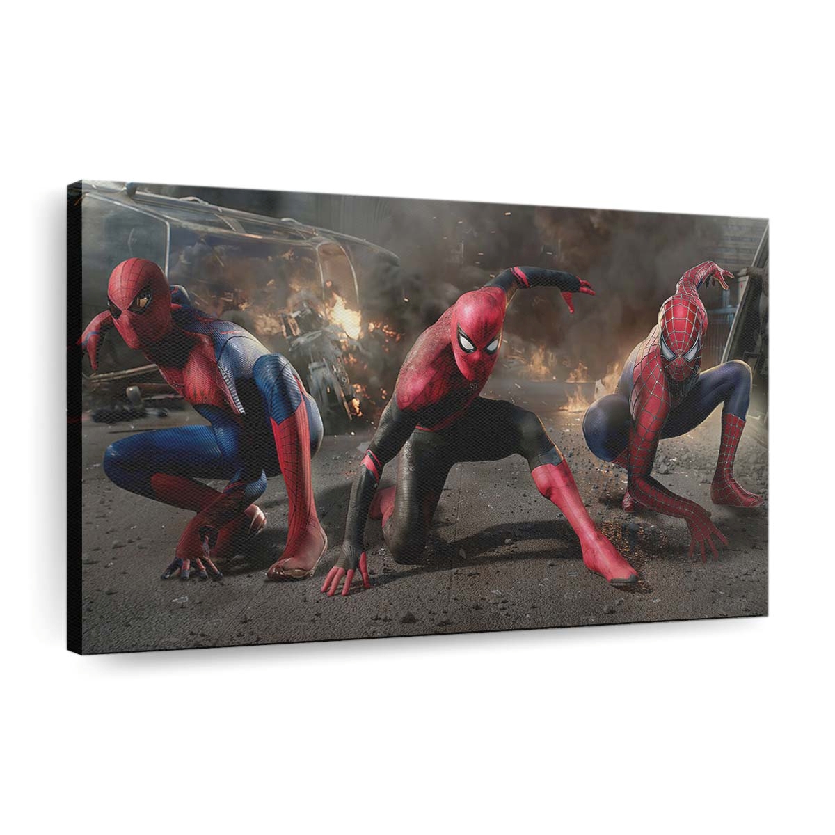 Landung der Spider Men Leinwandbild - Wanddeko