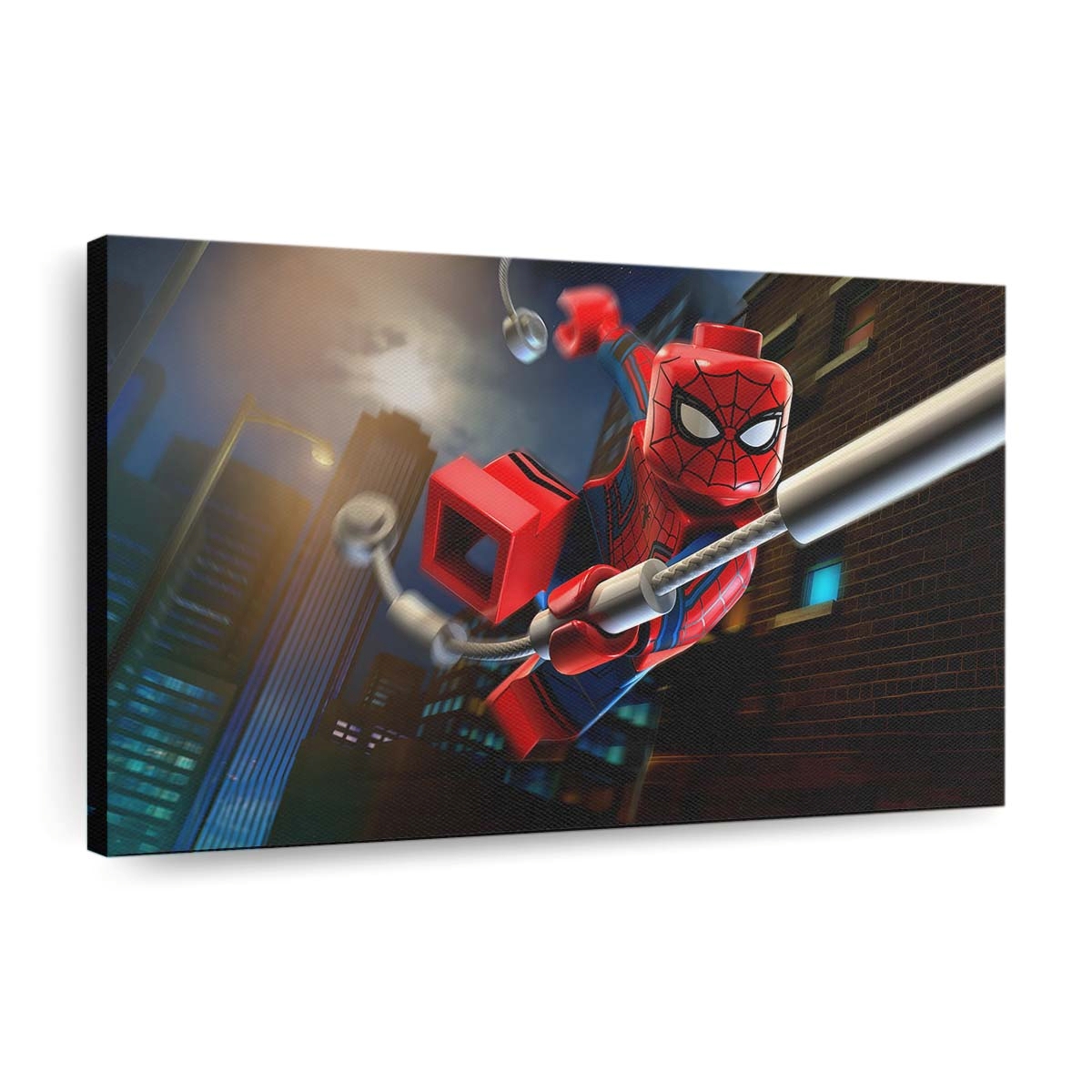 Lego Marvel Avengers Spider Man Leinwandbild - Wanddeko