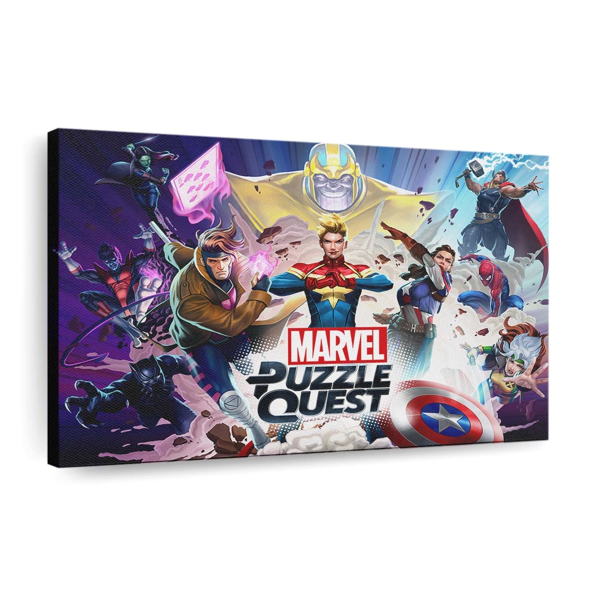Marvel Puzzle Quest Leinwandbild - Wanddeko