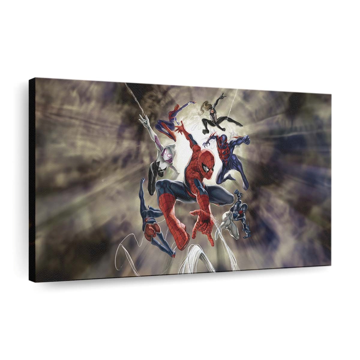 Marvels Of The Spider Universe Leinwandbild - Wanddeko