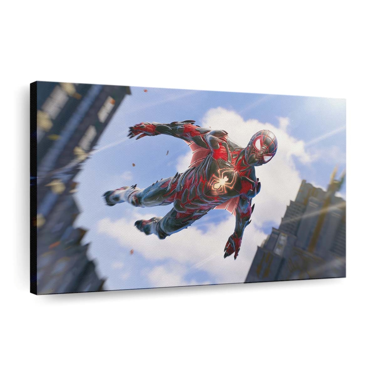 Marvels Spider Man 2 Biomechanischer Anzug Leinwandbild - Wanddeko