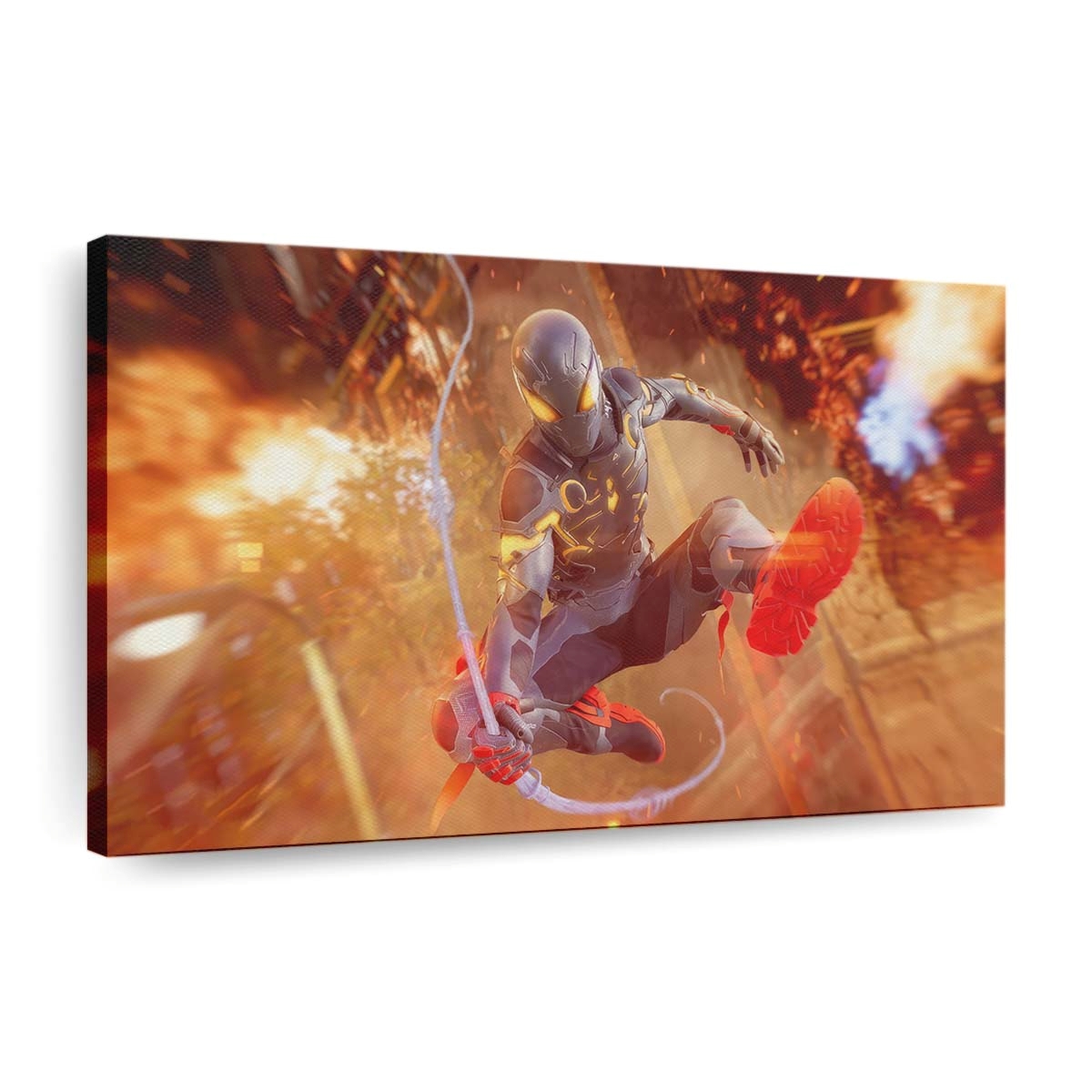 Marvels Spider Man 2 Verschlüsselter Anzug Leinwandbild - Wanddeko