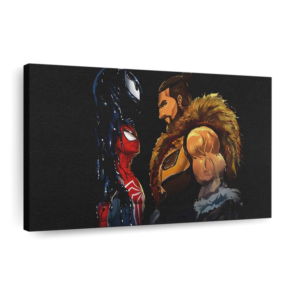 Marvels Spider Man 2 Face Off Leinwandbild - Wanddeko