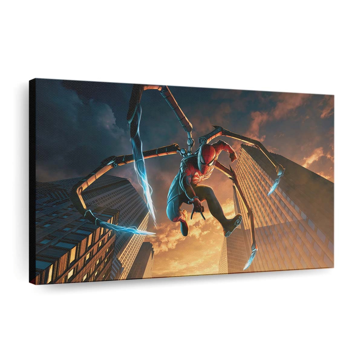 Marvels Spider Man 2 Iron Spider Rüstung Leinwandbild - Wanddeko