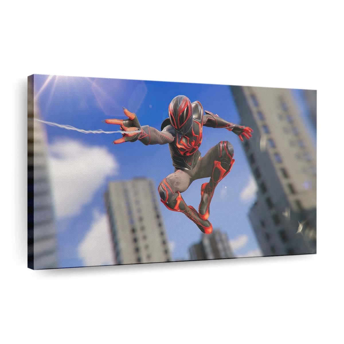 Marvels Spider Man 2 Roter Spectre Anzug 2 Leinwandbild - Wanddeko